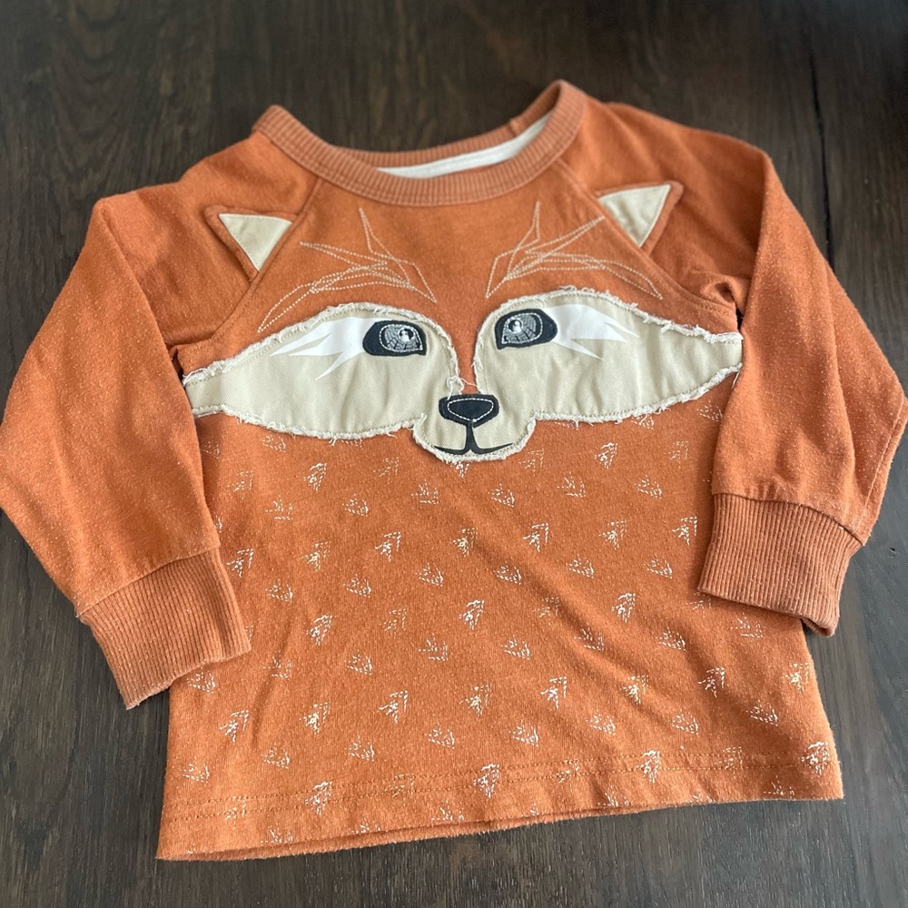 Fox Design Kids Shirt - Orange